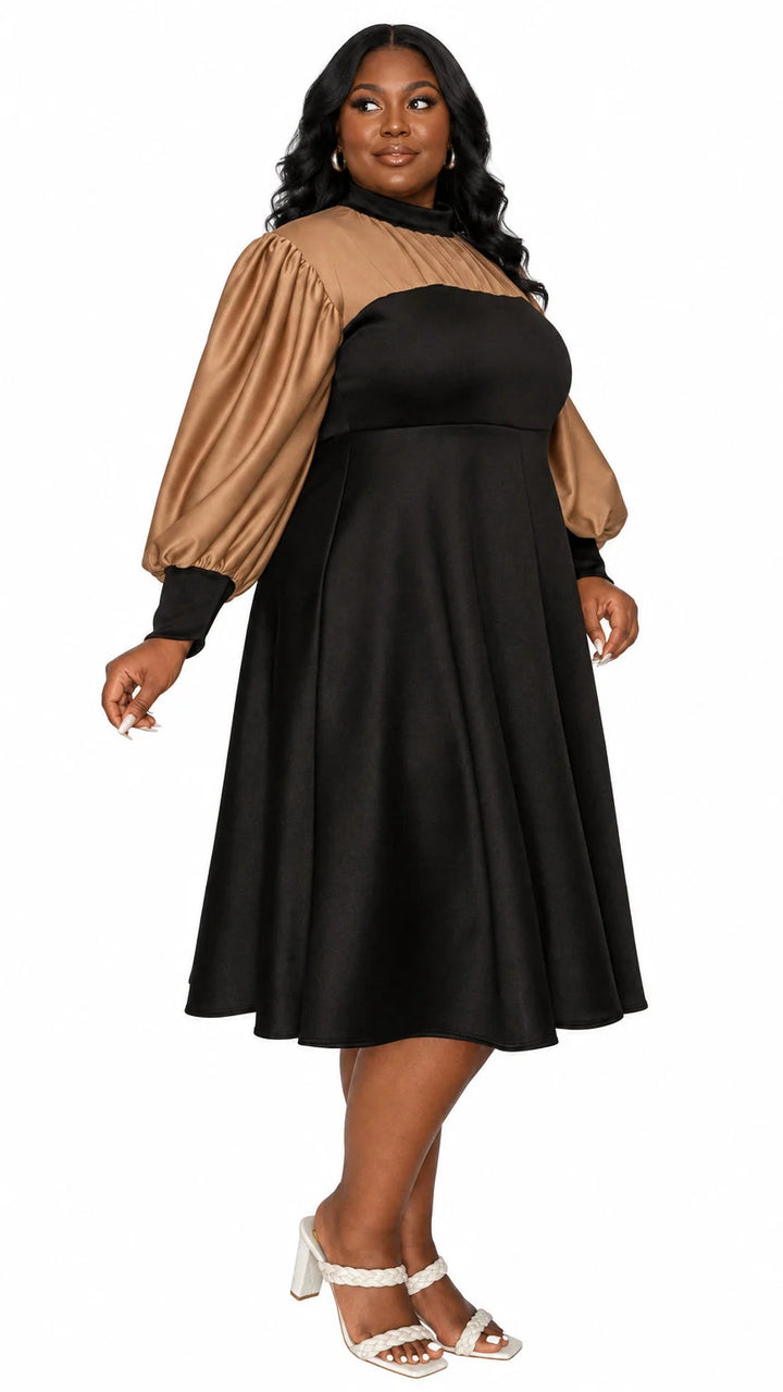 Calissa Colorblack Midi Dress