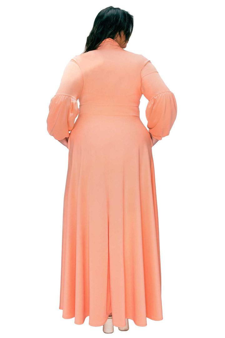 Bella Donna Dress with Ribbon and Bishop Sleeves