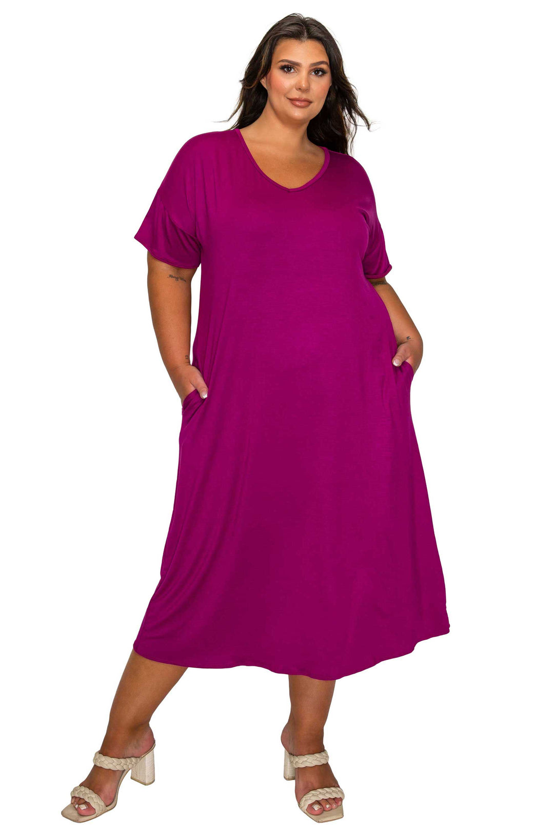 Olivia Pocket Midi Dress