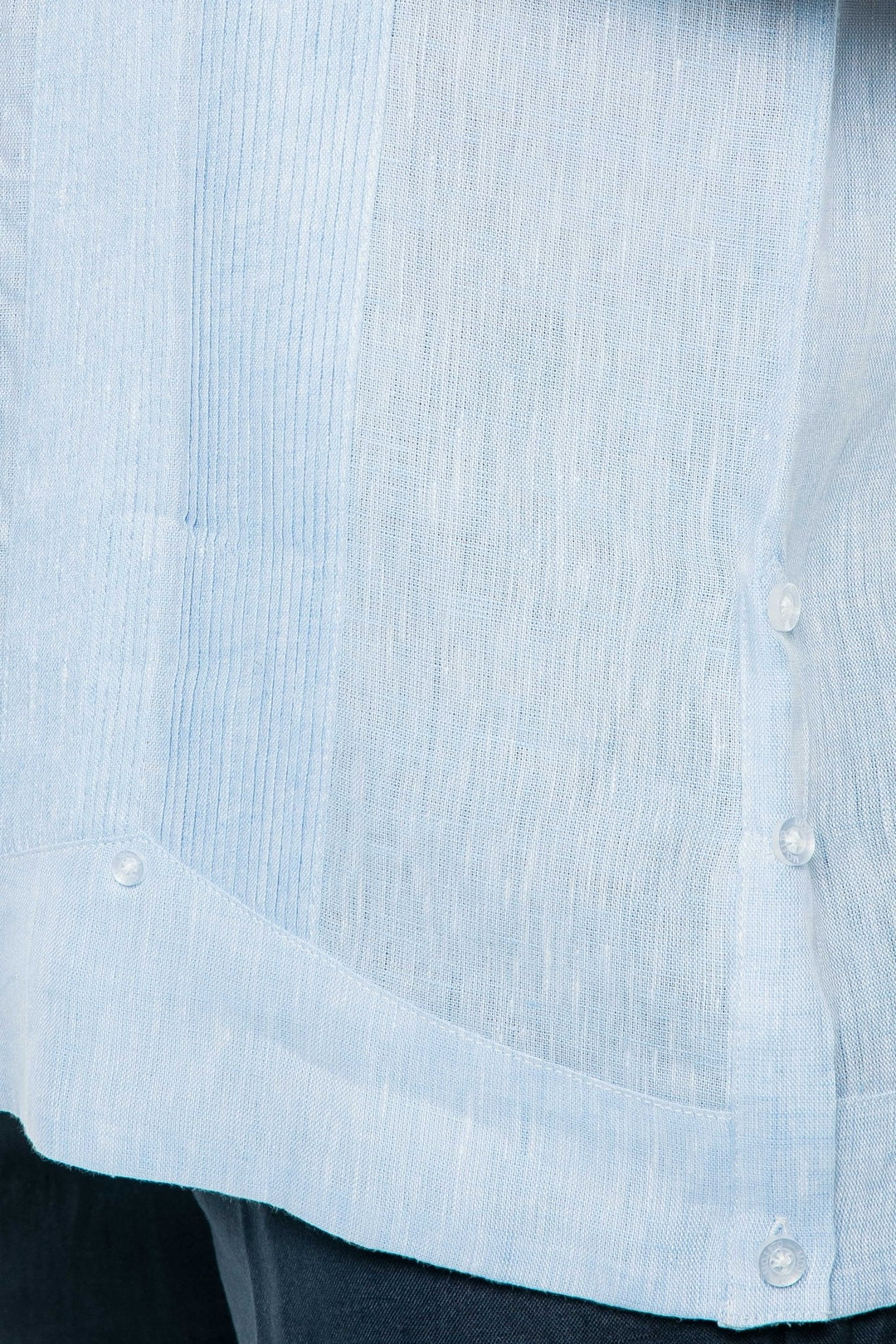 Men's Yarn Dye 100% Linen Guayabera Shirt Short Sleeve 2 Pocket Design - Especially Yours