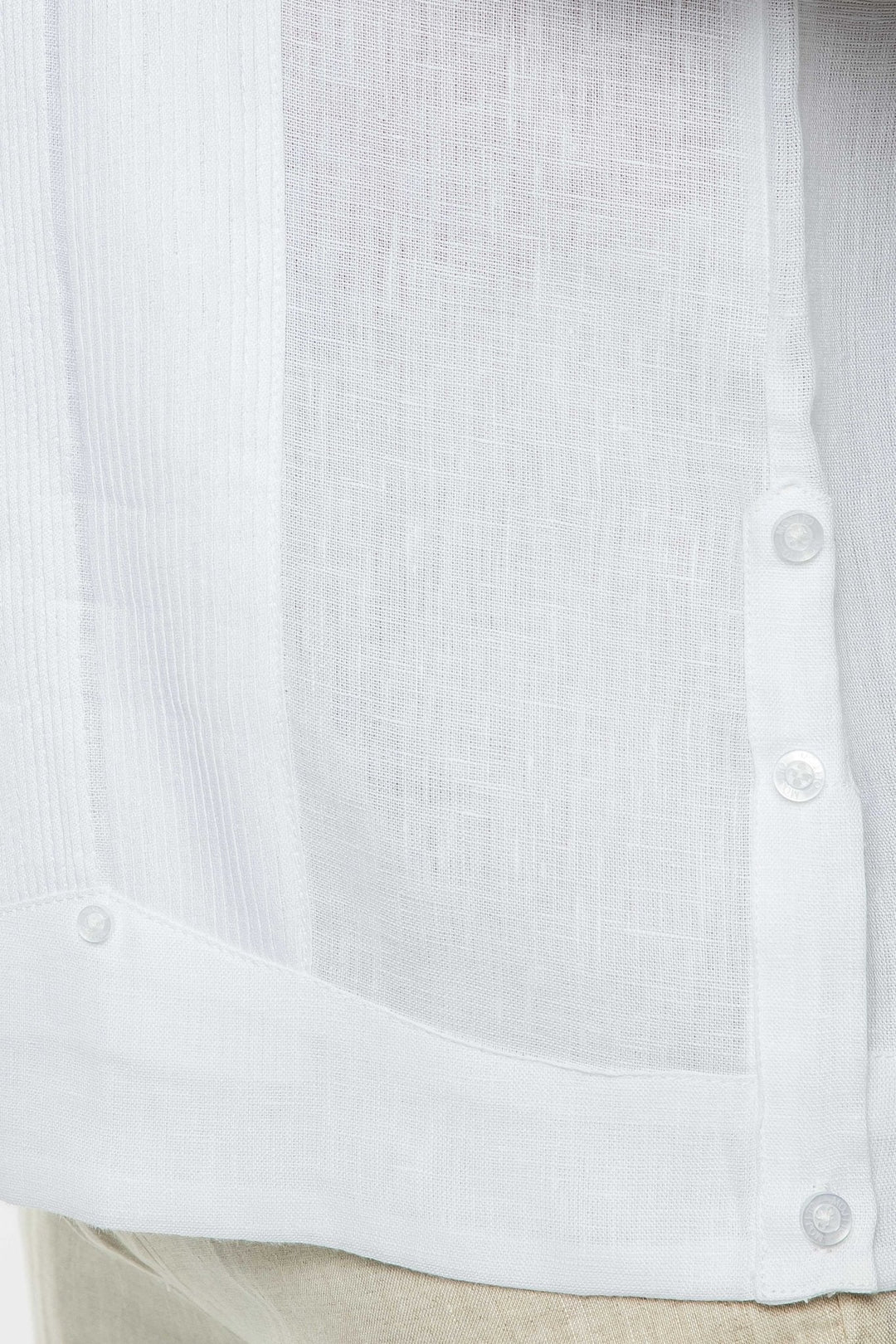Men's Yarn Dye 100% Linen Guayabera Shirt Short Sleeve 2 Pocket Design - Especially Yours