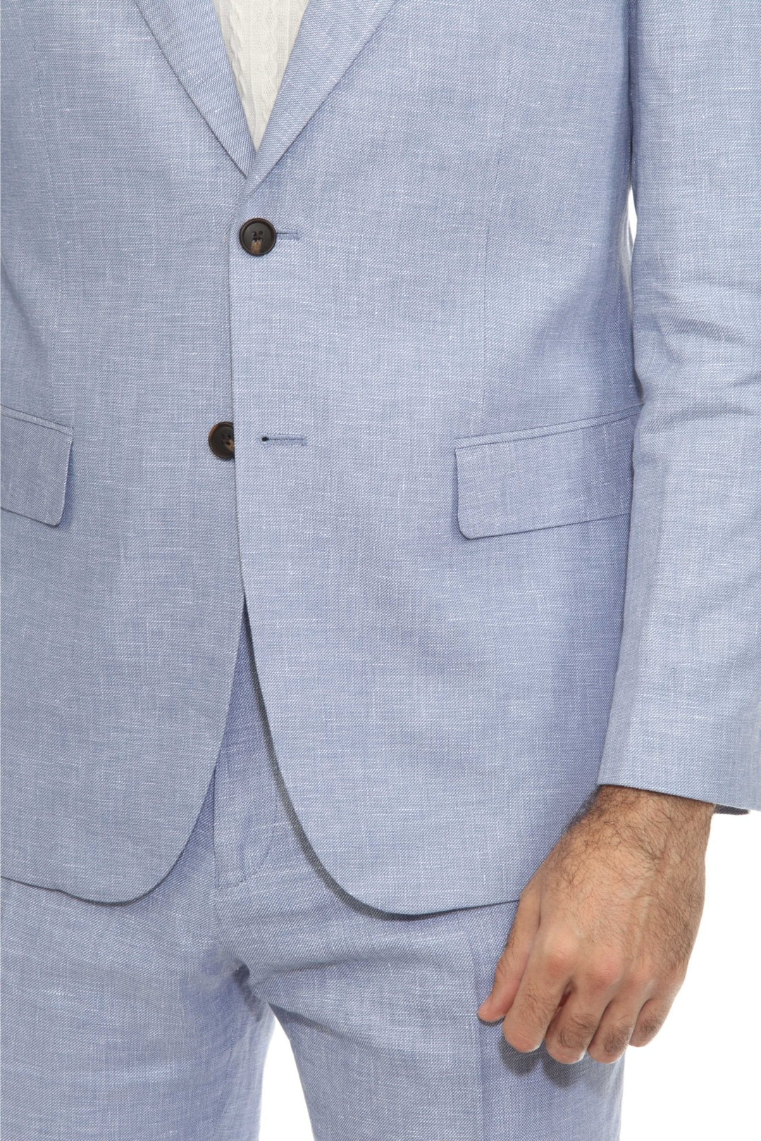 Mojito Reserve Men's Textured Linen Cotton Blend Suit - Especially Yours