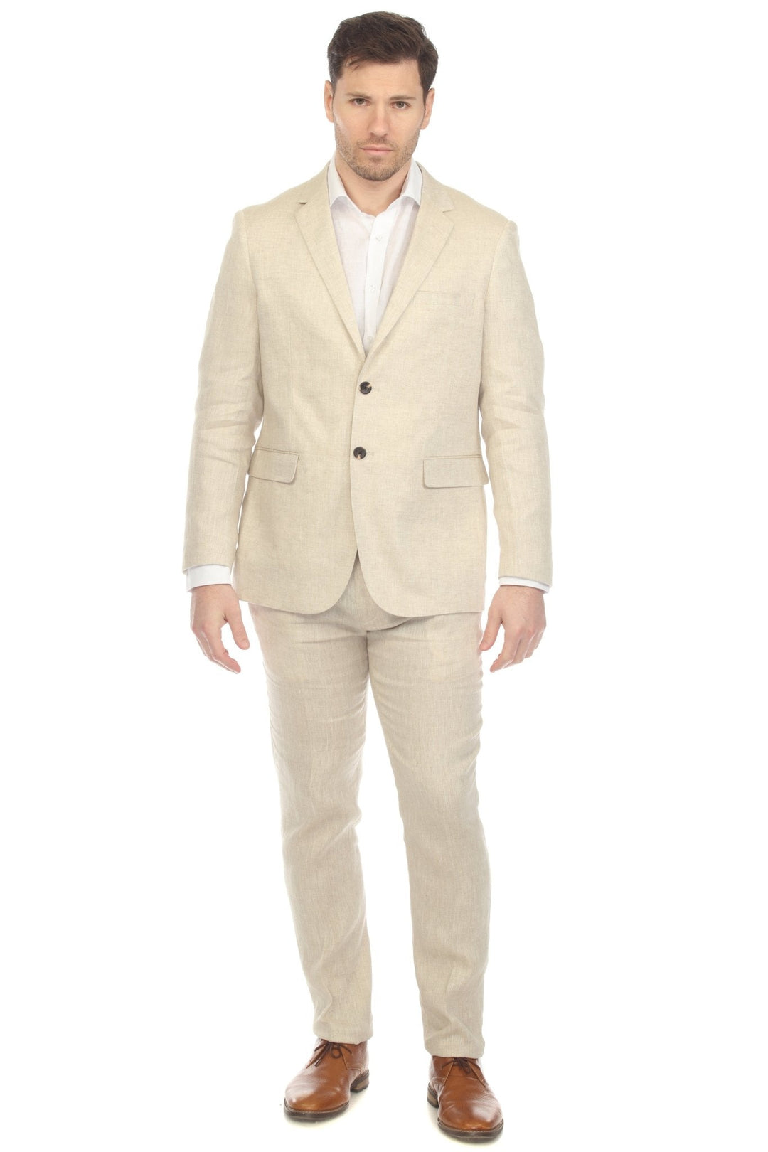 Mojito Reserve Men's Textured Linen Cotton Blend Suit - Especially Yours