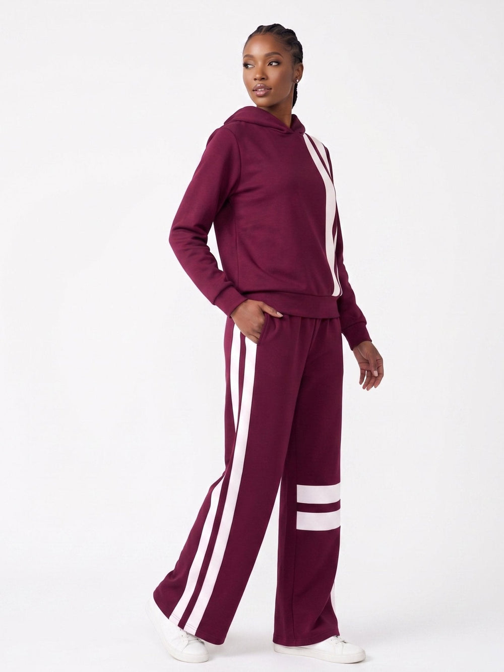 Contrast Stripe Athleisure Pantset by Studio EY - Especially Yours