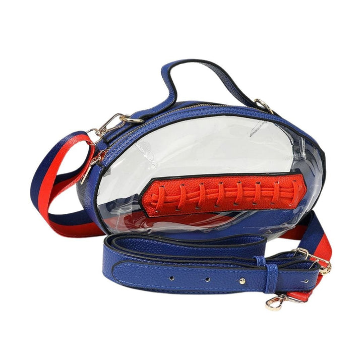 Football Shaped Transparent Crossbody Bag - Especially Yours
