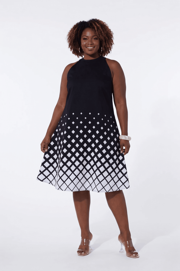 Lattice Print Swing Midi Dress by Studio EY - Especially Yours