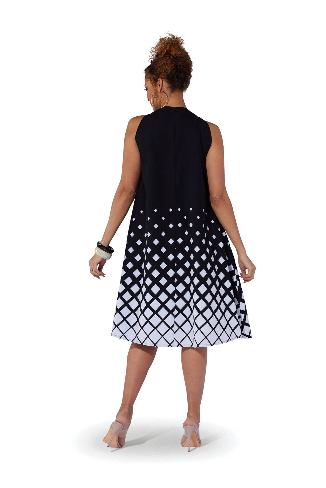 Lattice Print Swing Midi Dress by Studio EY - Especially Yours