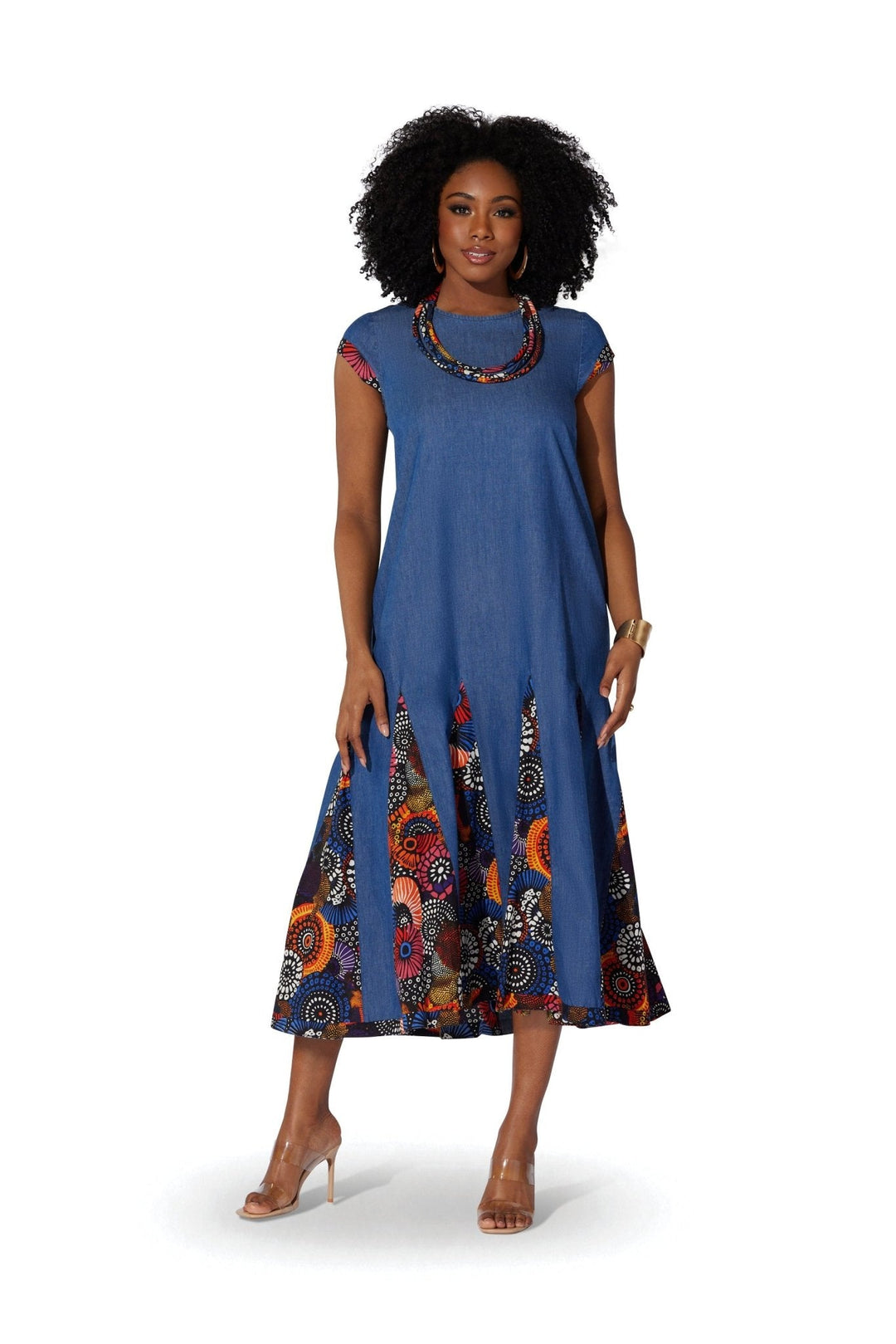 Afrocentric Godet Maxi Dress by Studio EY - Especially Yours
