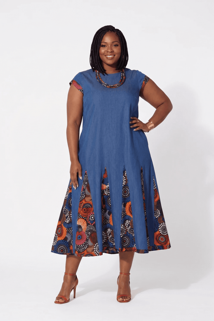 Afrocentric Godet Maxi Dress by Studio EY - Especially Yours