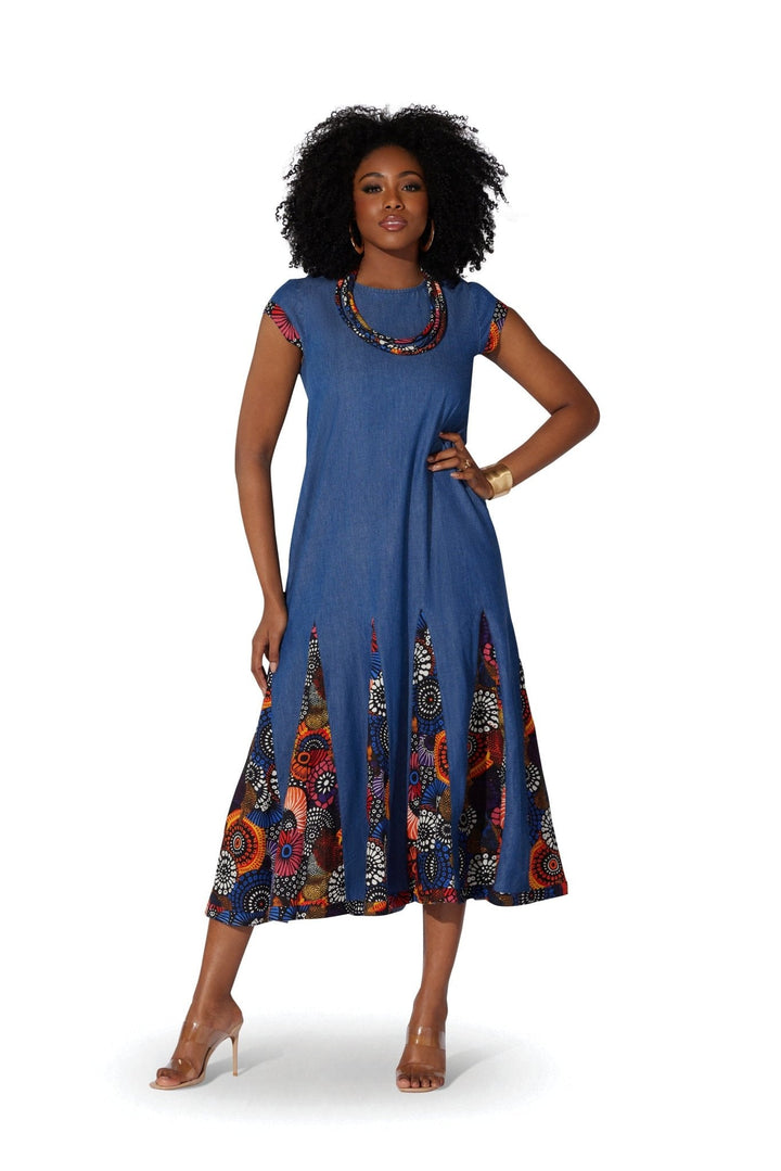 Afrocentric Godet Maxi Dress by Studio EY - Especially Yours