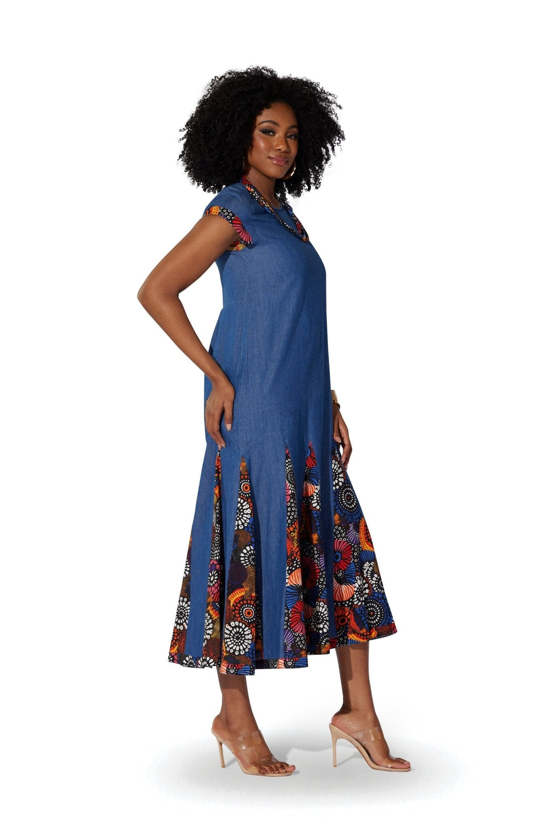 Afrocentric Godet Maxi Dress by Studio EY - Especially Yours