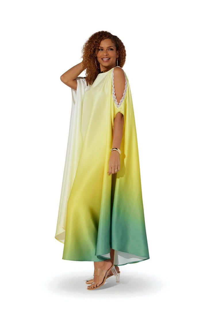Ombre Cold - Shoulder Maxi Dress by Studio EY - Especially Yours