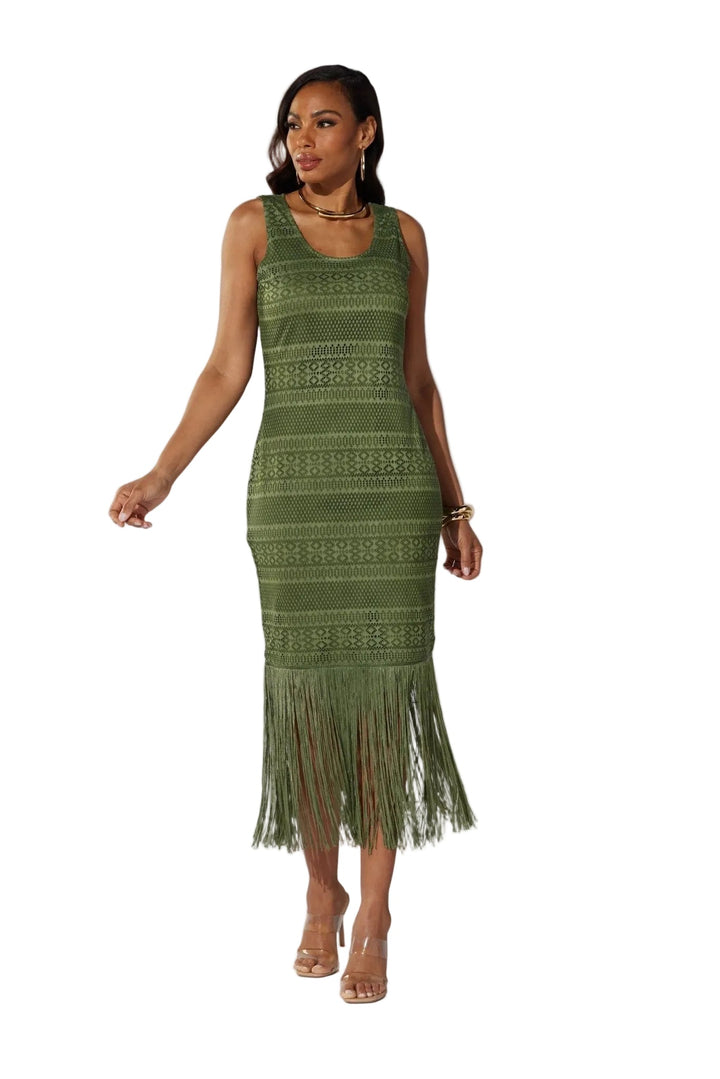 Aztec Fringe Midi Dress by Studio EY - Especially Yours