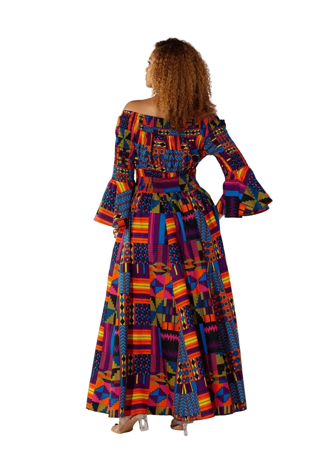 Ankara Smocked Maxi Dress by Studio EY - Especially Yours