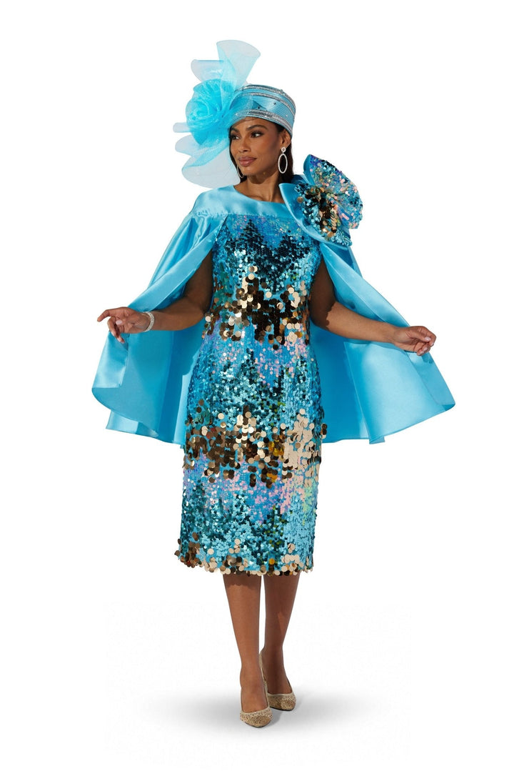 Sequin Bow Cape Dress by EY Boutique - Especially Yours