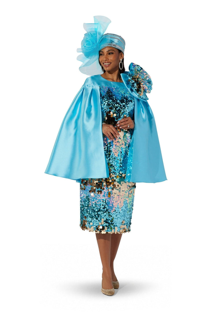 Sequin Bow Cape Dress by EY Boutique - Especially Yours