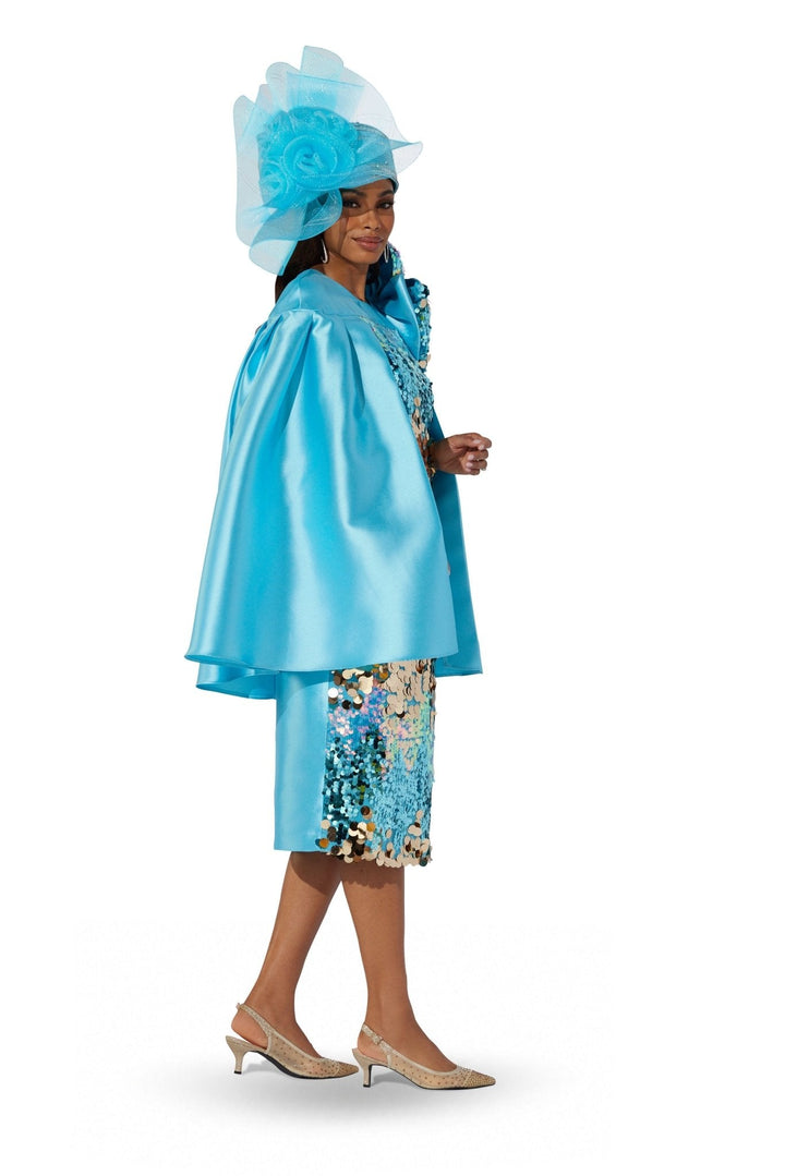 Sequin Bow Cape Dress by EY Boutique - Especially Yours