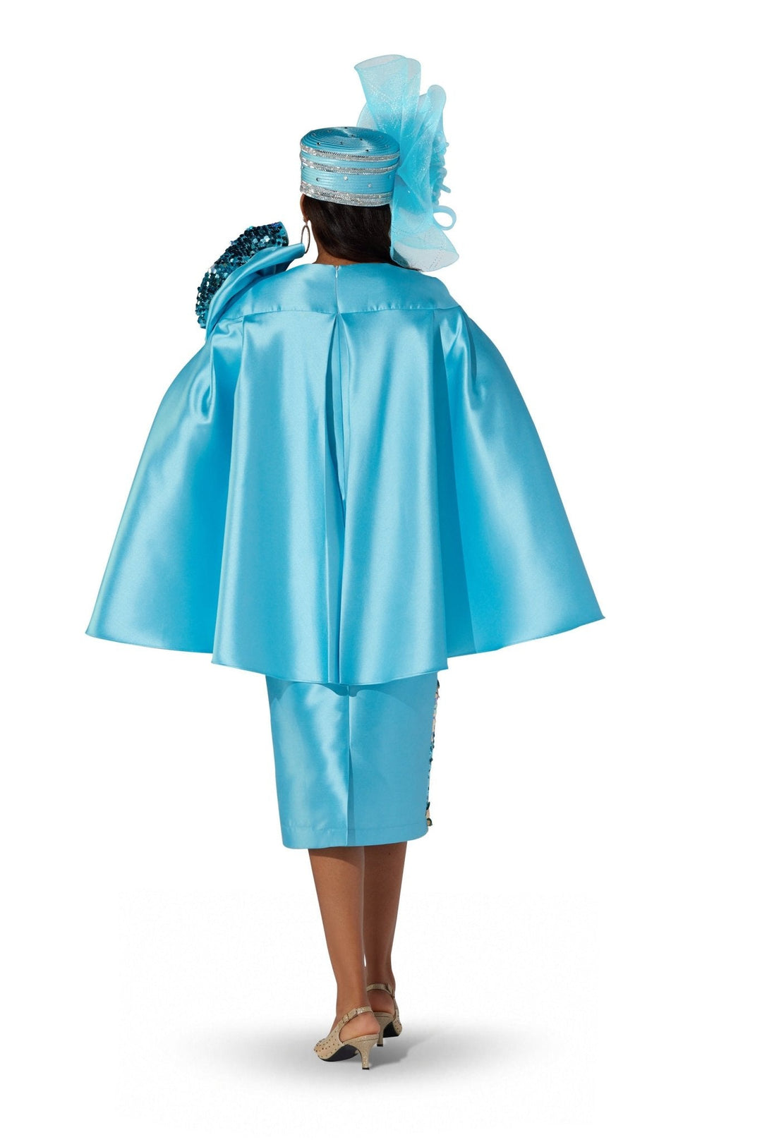 Sequin Bow Cape Dress by EY Boutique - Especially Yours