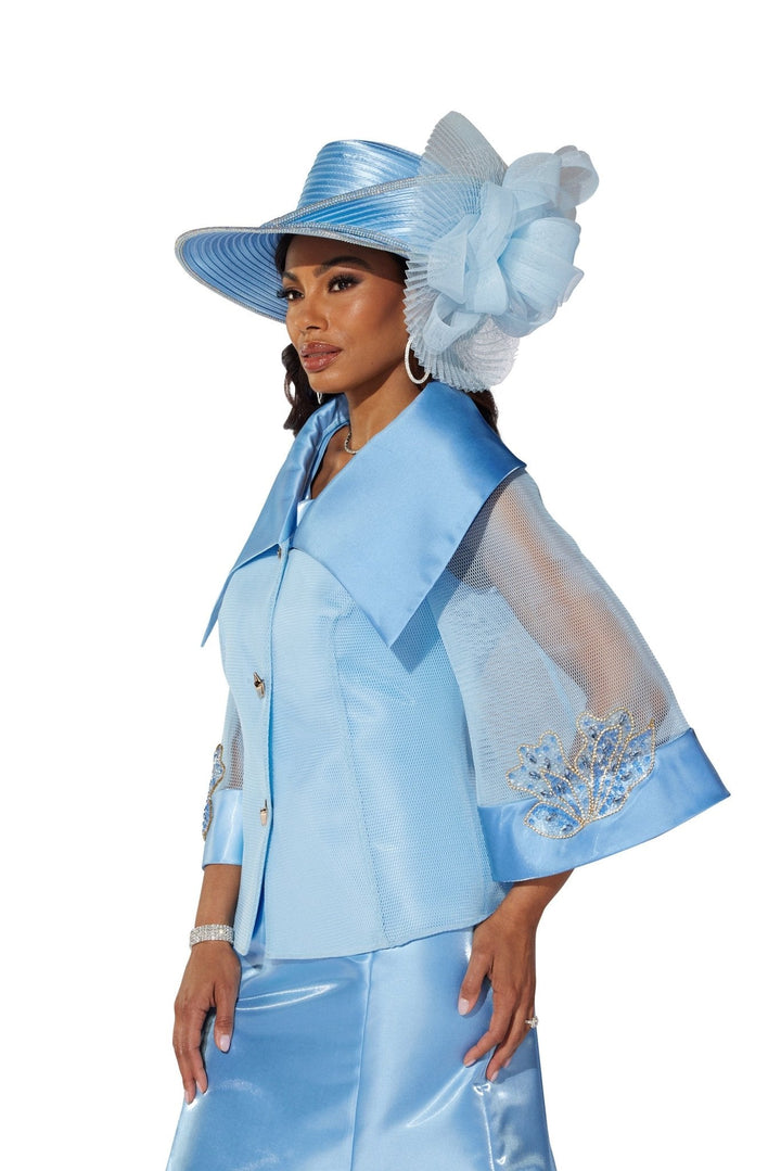 Jeweled Mesh Flounce Jacket Dress by EY Boutique - Especially Yours
