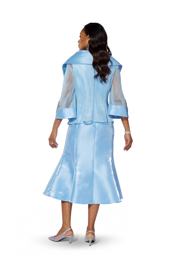 Jeweled Mesh Flounce Jacket Dress by EY Boutique - Especially Yours