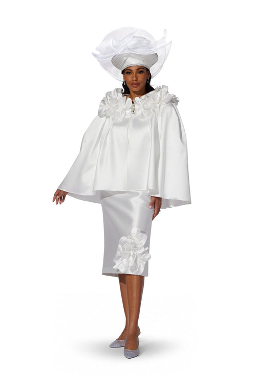 Ruffled Rosettes Cape Suit by EY Boutique - Especially Yours