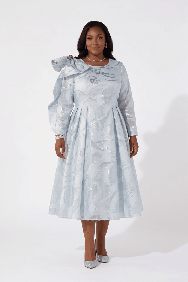 Metallic Brocade Midi Dress by EY Boutique - Especially Yours