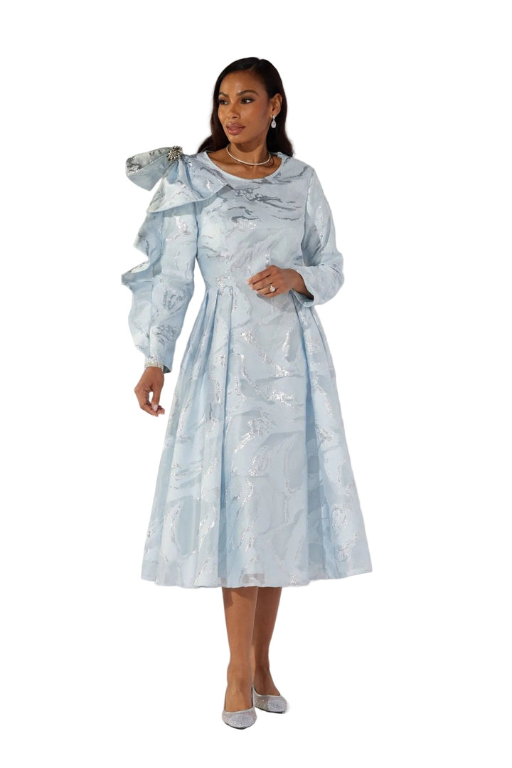 Metallic Brocade Midi Dress by EY Boutique - Especially Yours