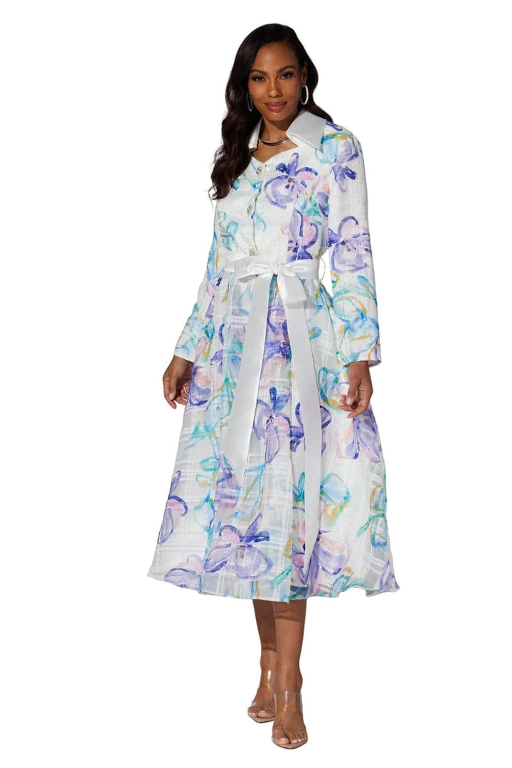 Pastel Floral Midi Shirtdress by EY Boutique - Especially Yours