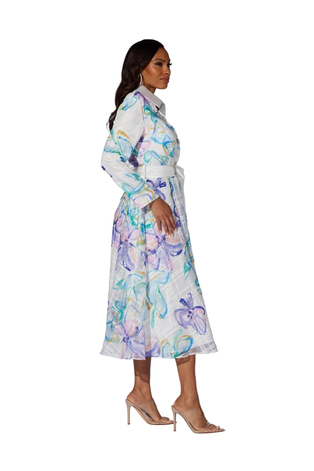 Pastel Floral Midi Shirtdress by EY Boutique - Especially Yours