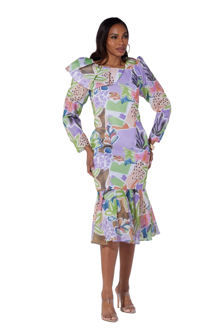 Tropical Flounce Midi Dress by EY Boutique - Especially Yours