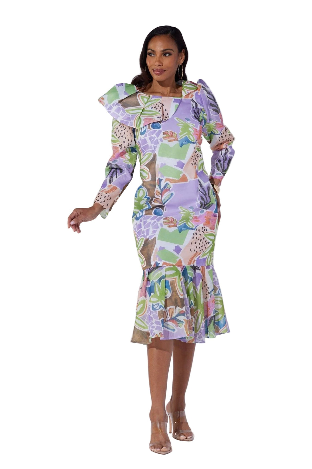 Tropical Flounce Midi Dress by EY Boutique - Especially Yours