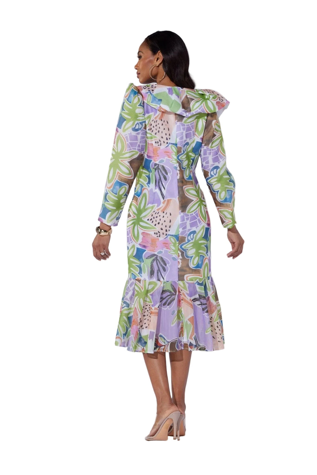 Tropical Flounce Midi Dress by EY Boutique - Especially Yours