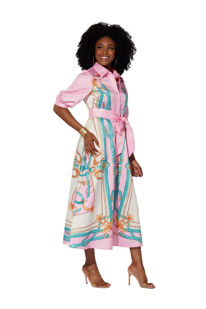 Scarf - Print Maxi Shirtdress by EY Boutique - Especially Yours