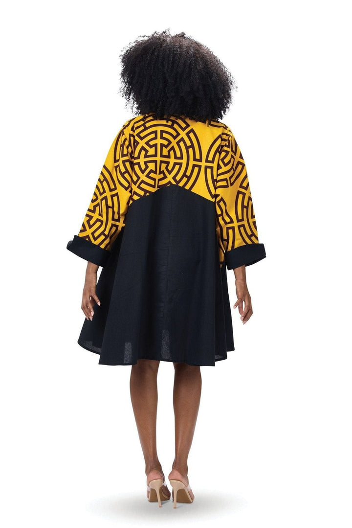Labrynth Button-Front Midi Dress by Studio EY - Especially Yours