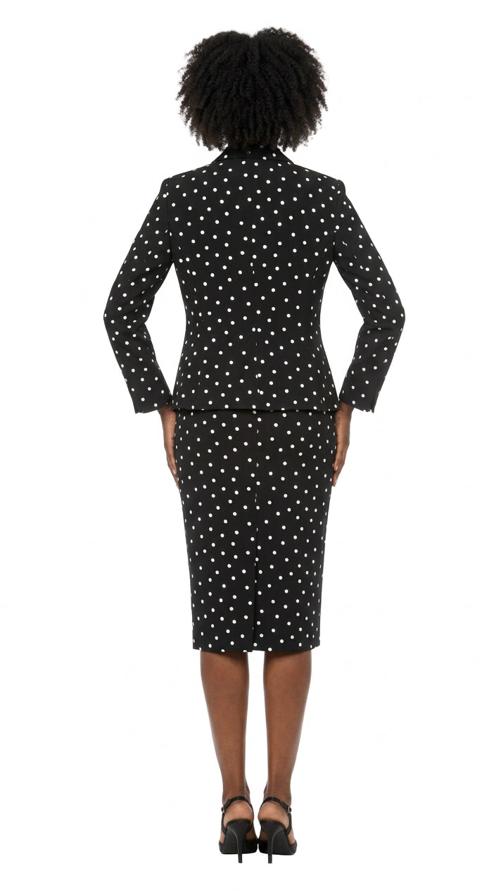 3pc Round Neck Clean Lines Skirt Suit - Plus size