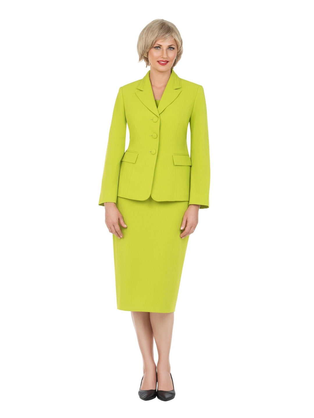 2pc Notch Layered Collar 3-Button Skt Suit - Especially Yours