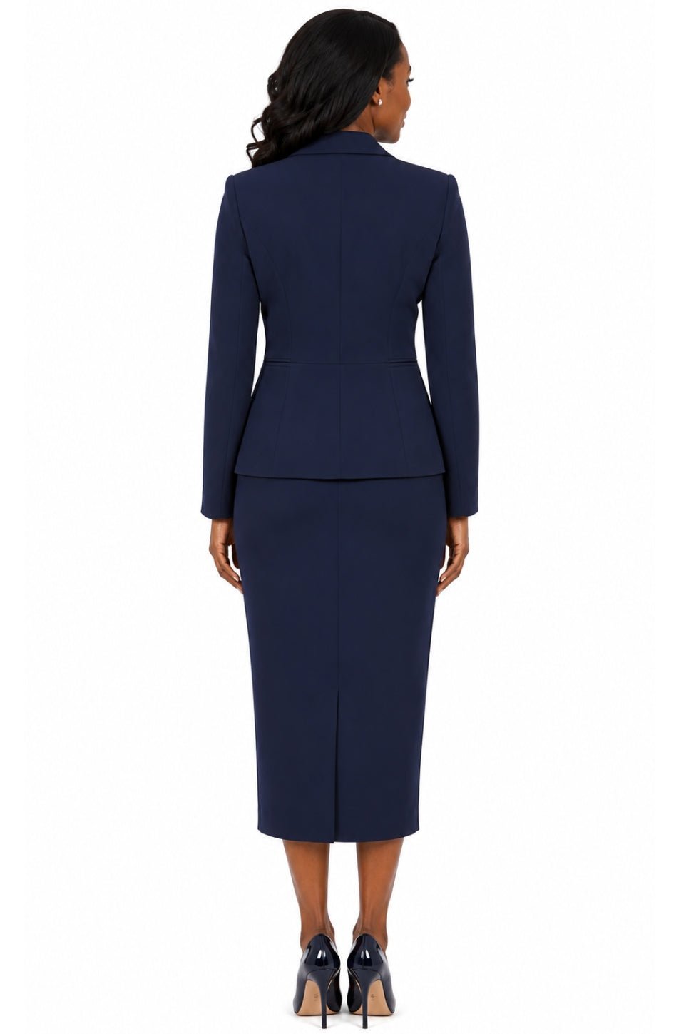 2pc Vintage Lapel 3-button Skirt Suit - Especially Yours