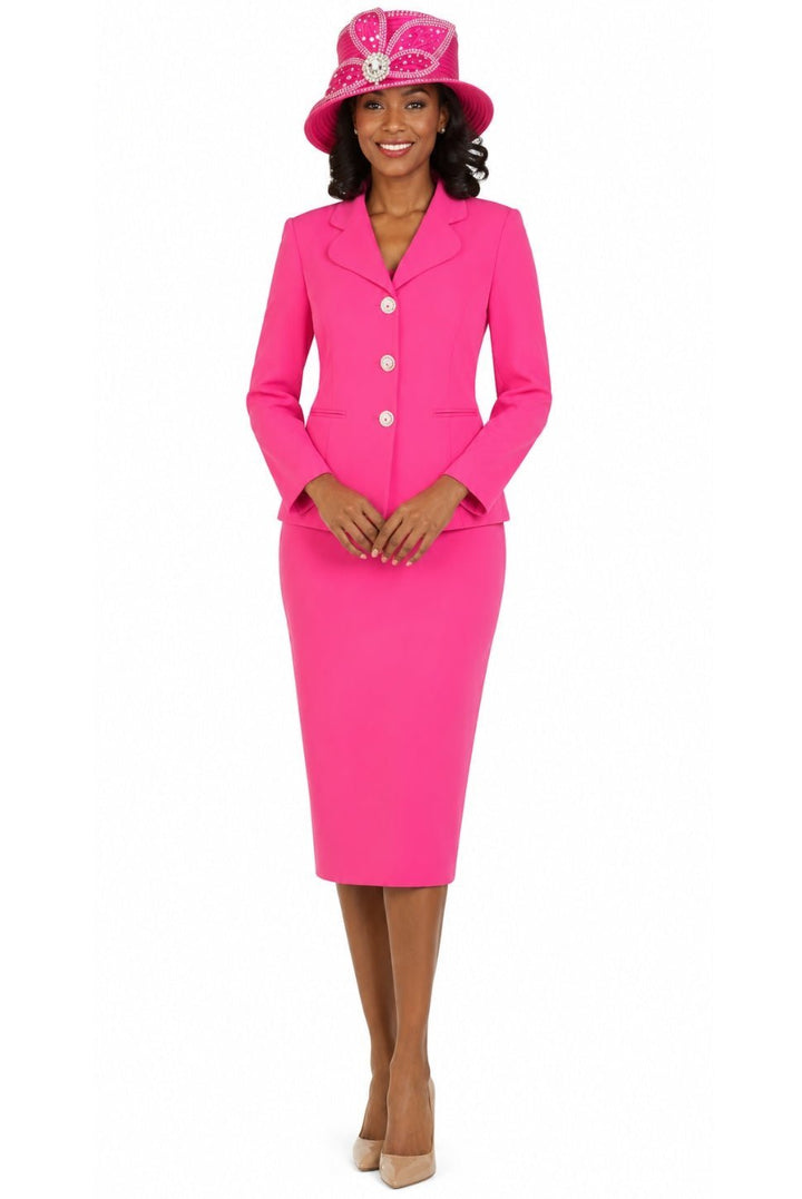 2pc Vintage Lapel 3-button Skirt Suit - Especially Yours