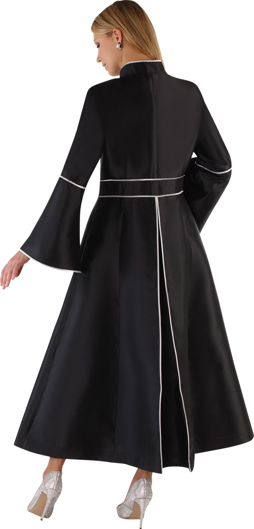 Elegant Plus Size One - Piece Cassock Robe with Rhinestone Trim - 4731W - Especially Yours