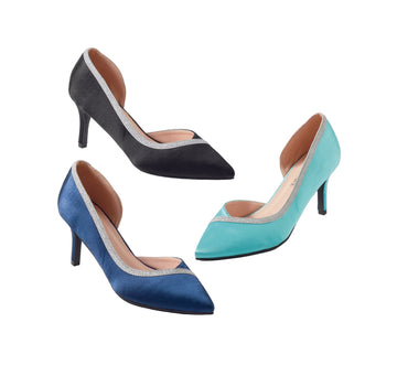 Outlined in Shine Pump by EY Boutique