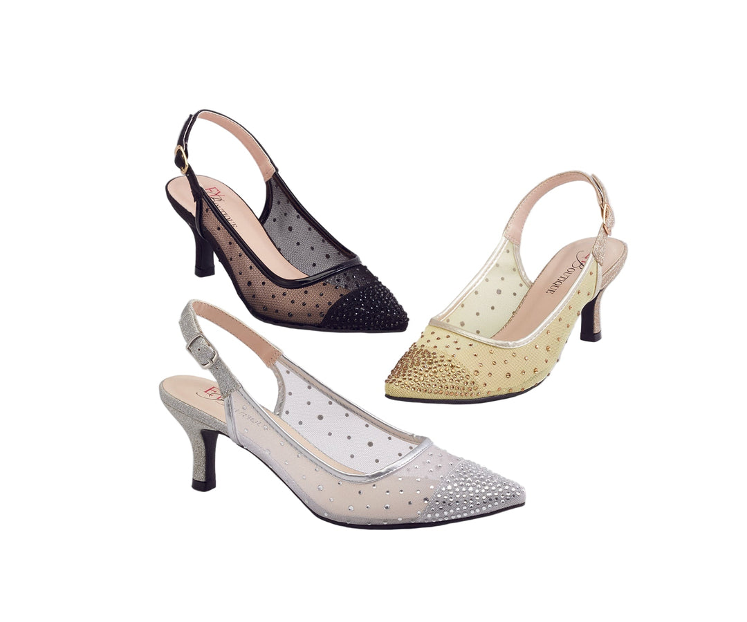 Sheer Beauty Dotted Slingback by EY Boutique - Especially Yours