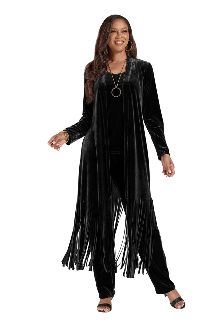 BEYOND THE FRINGE VELVET PANTSET - Especially Yours