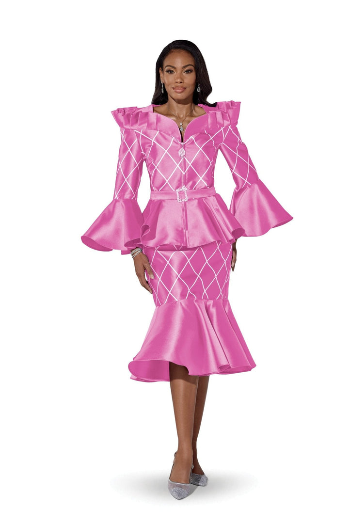Trendy Trellis Peplum Suit by EY Boutique - Especially Yours