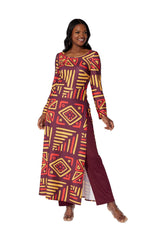 Burgundy Multi U0807