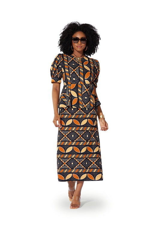 Ankara Peplum Skirt Set by Studio EY - Especially Yours