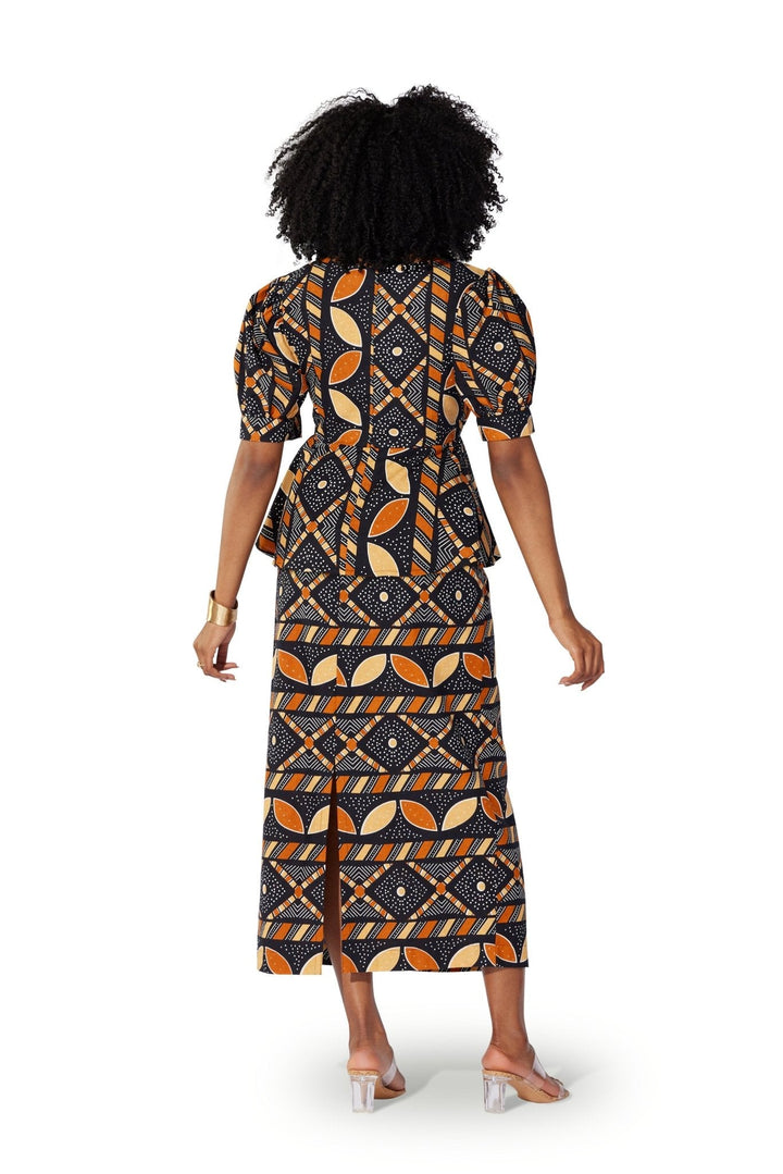 Ankara Peplum Skirt Set by Studio EY - Especially Yours
