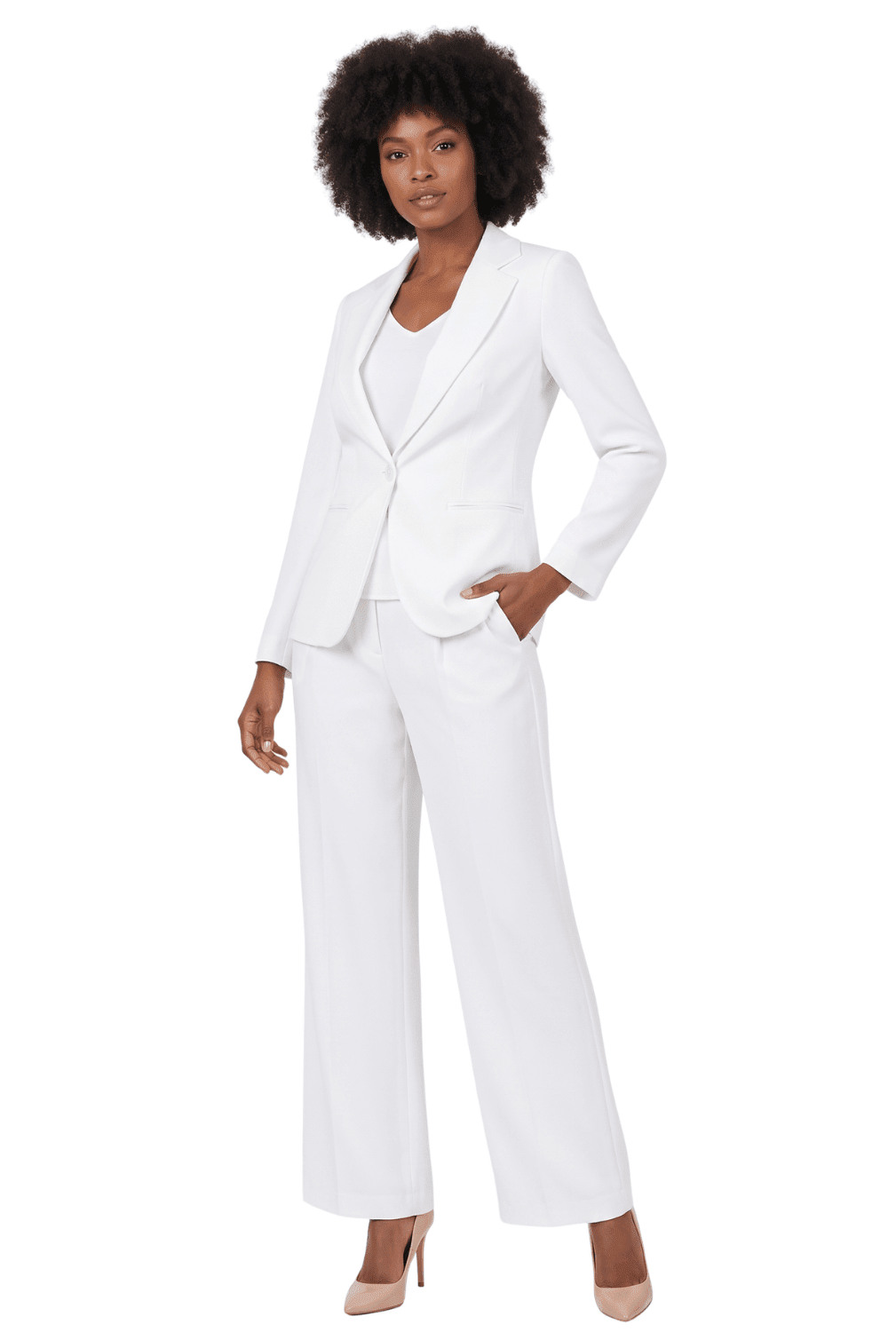 4pc Suit Set - Jkt, Cami, Skirt, Pants-Plus - Especially Yours