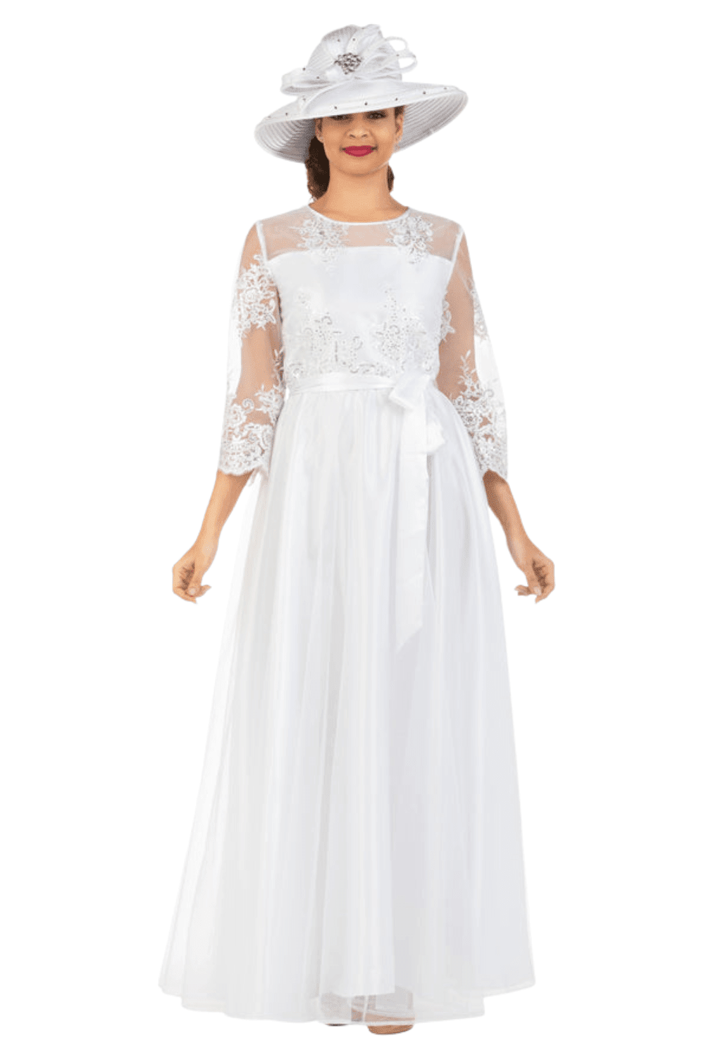 1pc Lux Lace Dress w/ Belt - Especially Yours