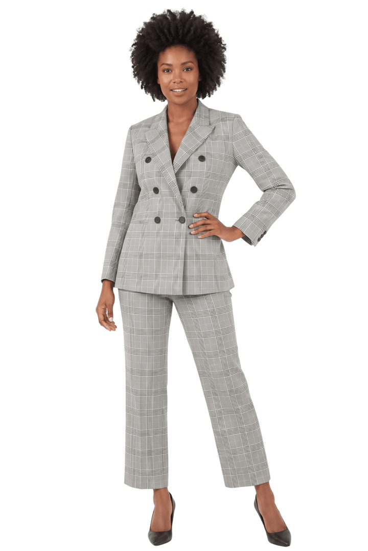 2pc Dbl Brstd Wdpn Jkt + Pants Suit - Especially Yours