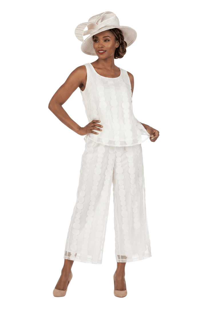 3pc Sheer Long Jkt, Cami+Pants Set-Plus - Especially Yours